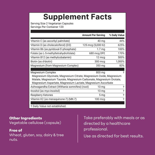 Magnesium Complex for Women | Supports Relaxation, Muscle Recovery & Hormonal Balance