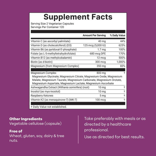 Magnesium Complex for Women | Supports Relaxation, Muscle Recovery & Hormonal Balance